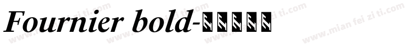 Fournier bold字体转换